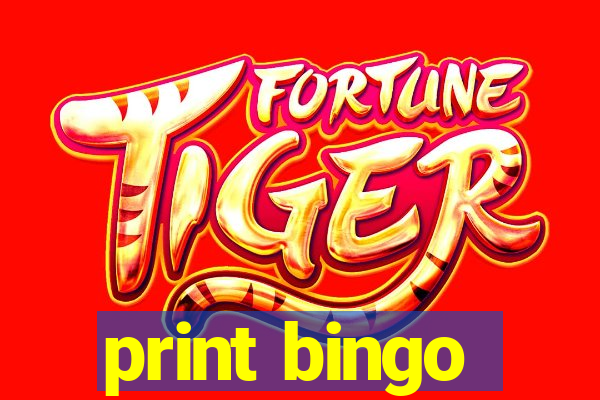 print bingo